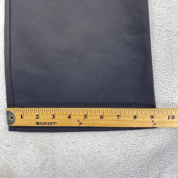 C/MEO Collective Flared Pants Womens Medium Black Cotton Ruffle Trim Cropped - Picture 16 of 16